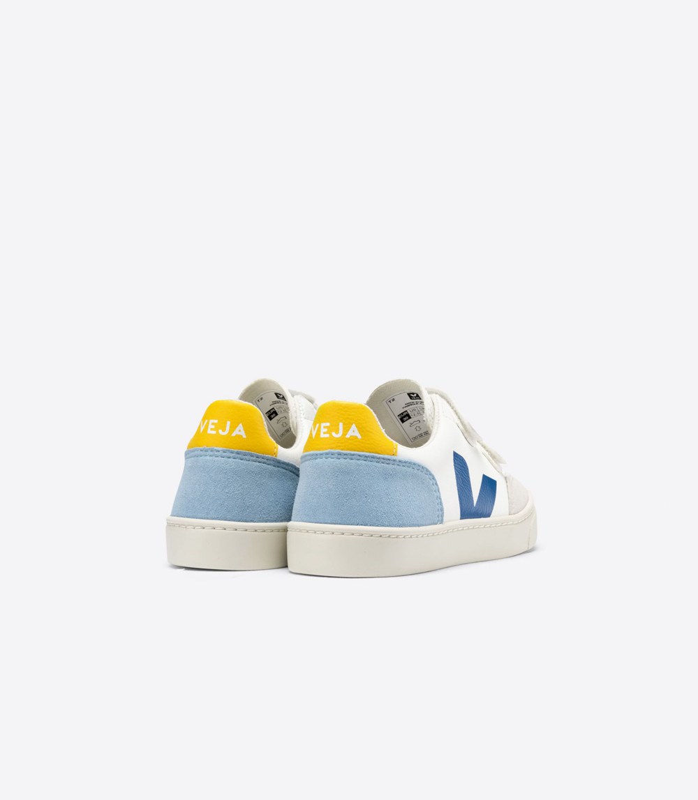 Veja Sneakers Copii - V-12 Velcro Chromefree - Albi - 7039625-LE